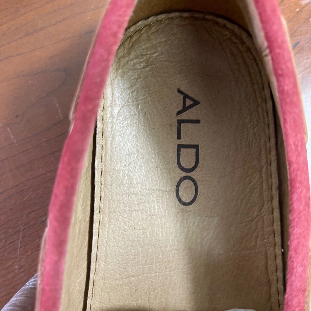 Aldo Bires-62 Red Tassel Loafer Moccasin Driving Shoes Slip On Mens 45 EU/12 US